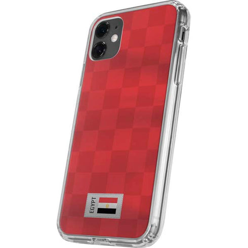 Egypt Soccer Flag iPhone 11 Clear Case
